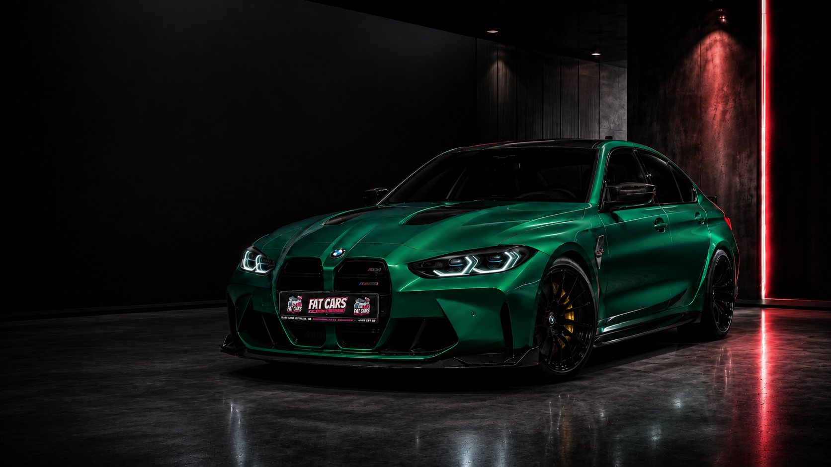 Zielone BMW M3 CS po pełnej realizacji Fat Cars Detailing&Wrapping