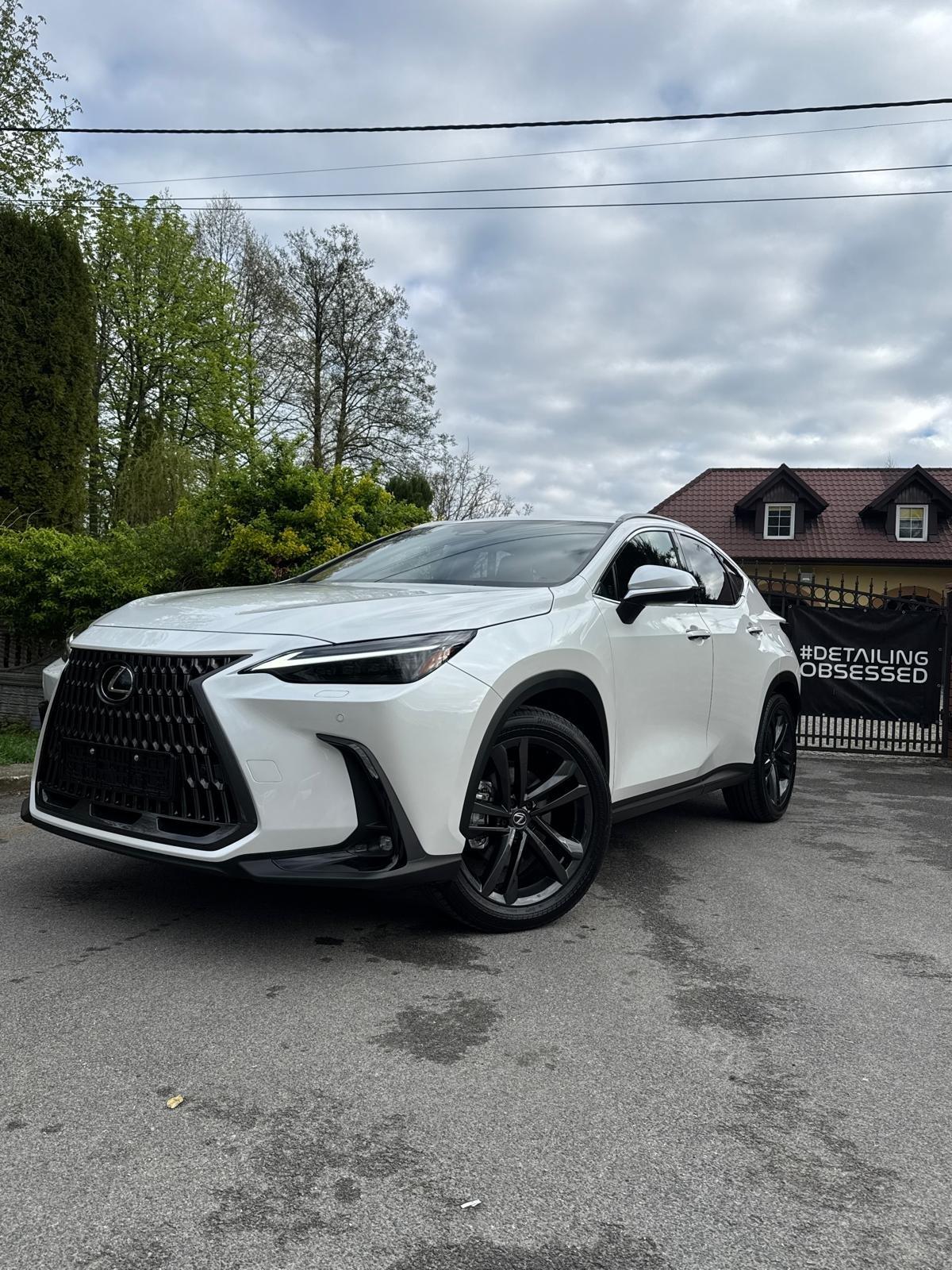 Lexus NX po zabezpieczeniu przodu nadwozia folią PPF