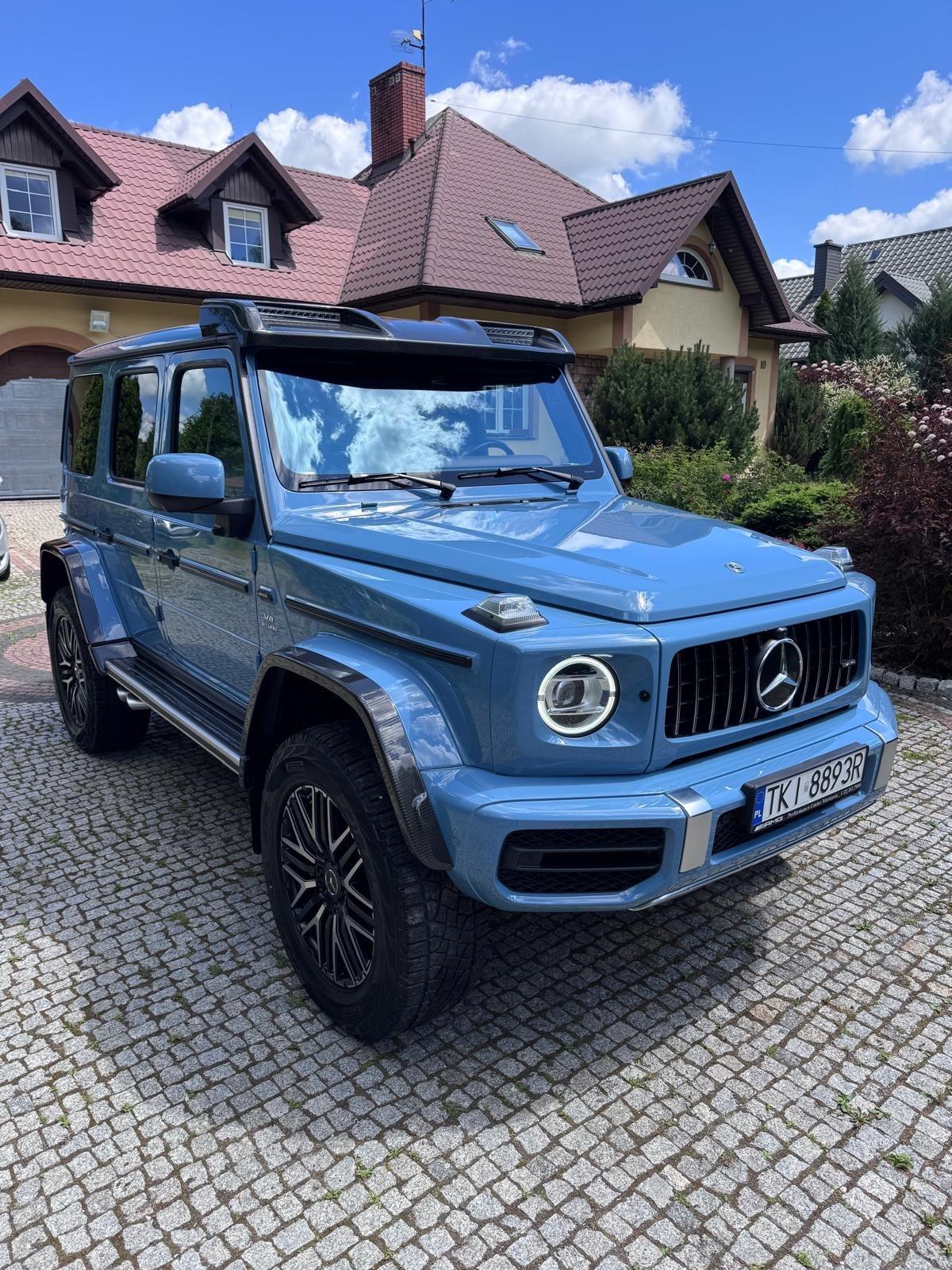 Mercedes klasy G po zabezpieczeniu folią PPF